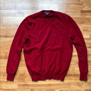 Club Room Red V-Neck Cashmere Sweater